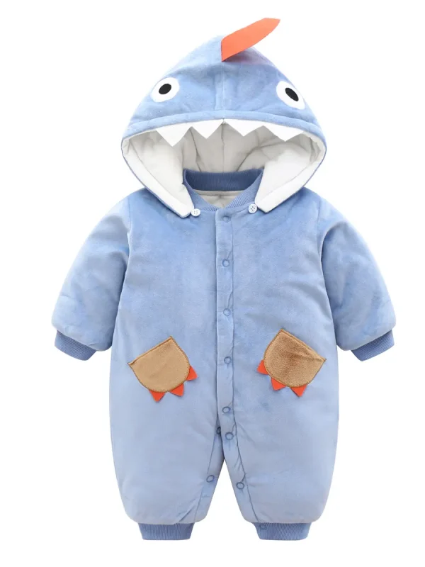 Baby Shark Toddler Costume Baby Romper Costume Sky Blue-01